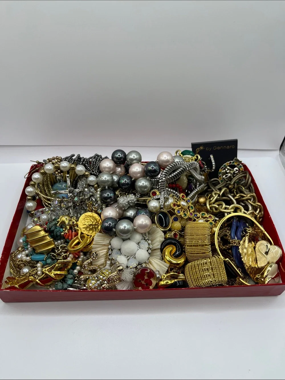 Jewelry Lot Gold Tone Mixed Craft Junk Wearable Harvest Resell